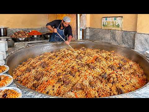 AFGHANI UZBAKI PULAO COOKING IN PAKISTAN - STREET FOOD AFGHANISTAN MOST FAMOUS KABULI PULAO RECIPE