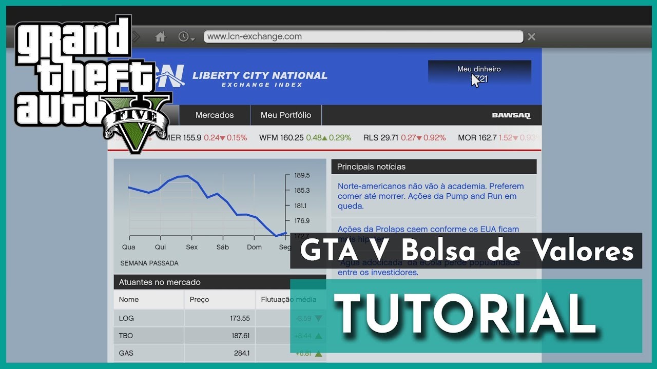 Como investir na bolsa de valores em GTA 5 e ganhar muito dinheiro