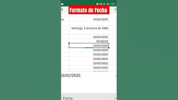 ¡Excel con Celular! Formato Numérico de Fecha #habilidadesdigitales #excelavanzado #exceltips