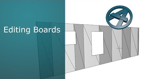Editing Boards in ArchiFrame: Boarding & Panelling Tools