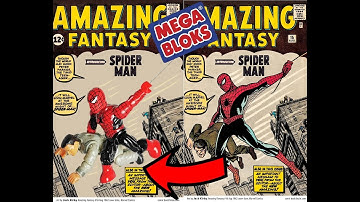 Making Spiderman Amazing Fantasy cover with custom mega bloks Spidy🕷️