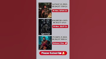 Kanguva 🆚 Bagheera 🆚 Pushpa 2 🔥 Box Office Collection 💵 #kanguva #bagheera #pushpa2 #shorts #viral