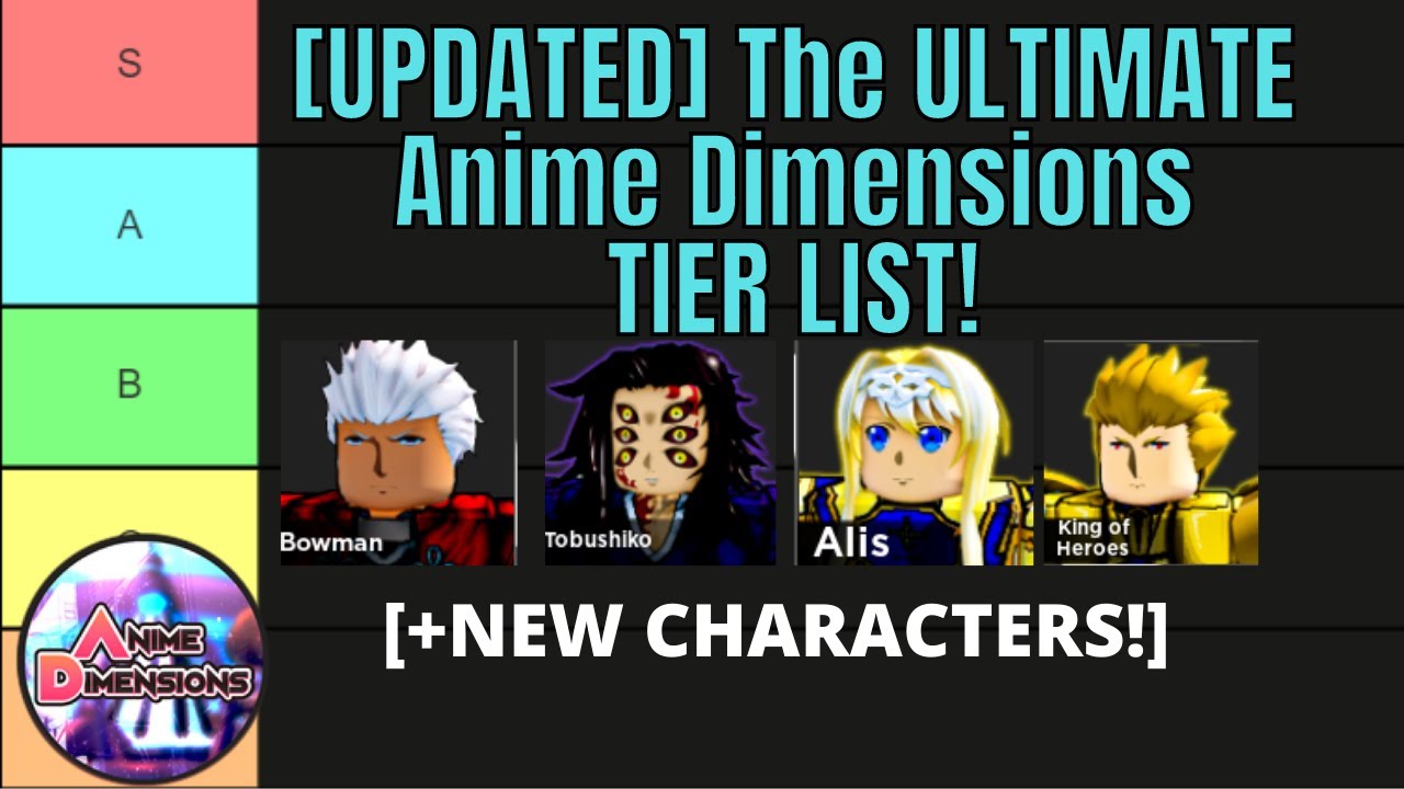 OUTDATED] The ULTIMATE Anime Dimensions TIER LIST! 