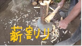 モーラナイフで木槌作りからの　薪割り　DIY