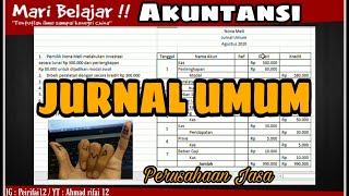 Cara Membuat Jurnal Umum Perusahaan Jasa