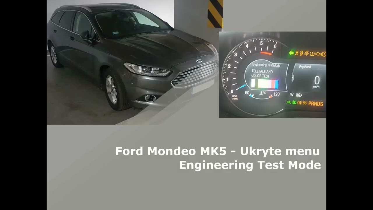 Ukryte menu serwisowe Ford Mondeo MK5 Spalanie Poziom naładowania