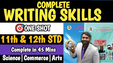 IMPORTANT WRITING SKILLS | 11th AND 12th STD ENGLISH | ONESHOT 🎯 |SCIENCE|COMMERCE|ARTS|PRADEEP GIRI