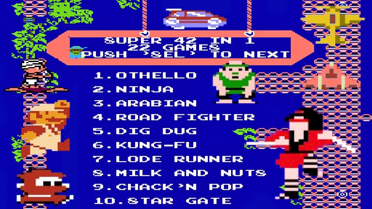 Old School Gaming! NES 22 in 1 Gameplay Classic Retro Games
