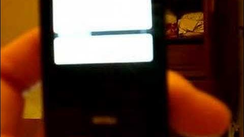 Ipod Nano playing video