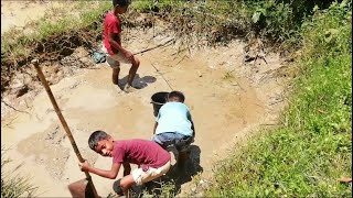 গ্রামের মাছ ধরার দৃশ্য Fishing bangladesh village Delwer Official vlog