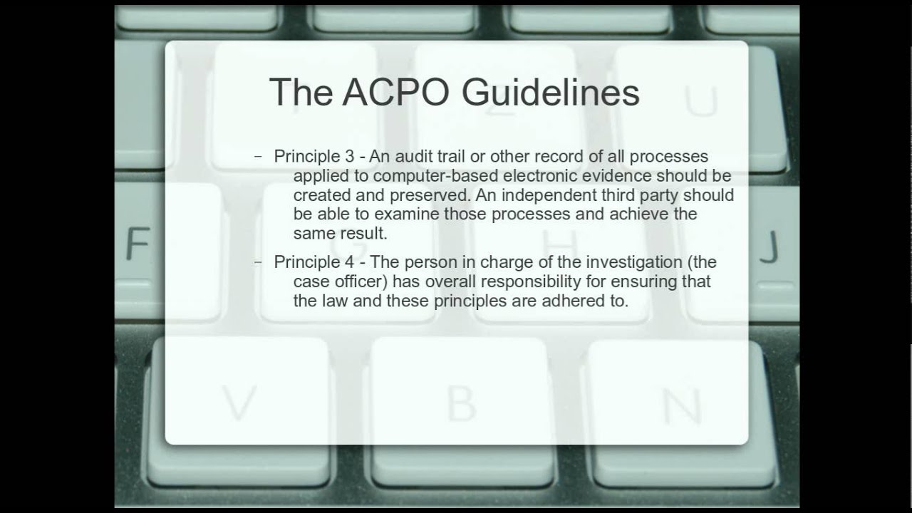 Computer Forensic Examinations 2 - The Rules.mpeg - YouTube