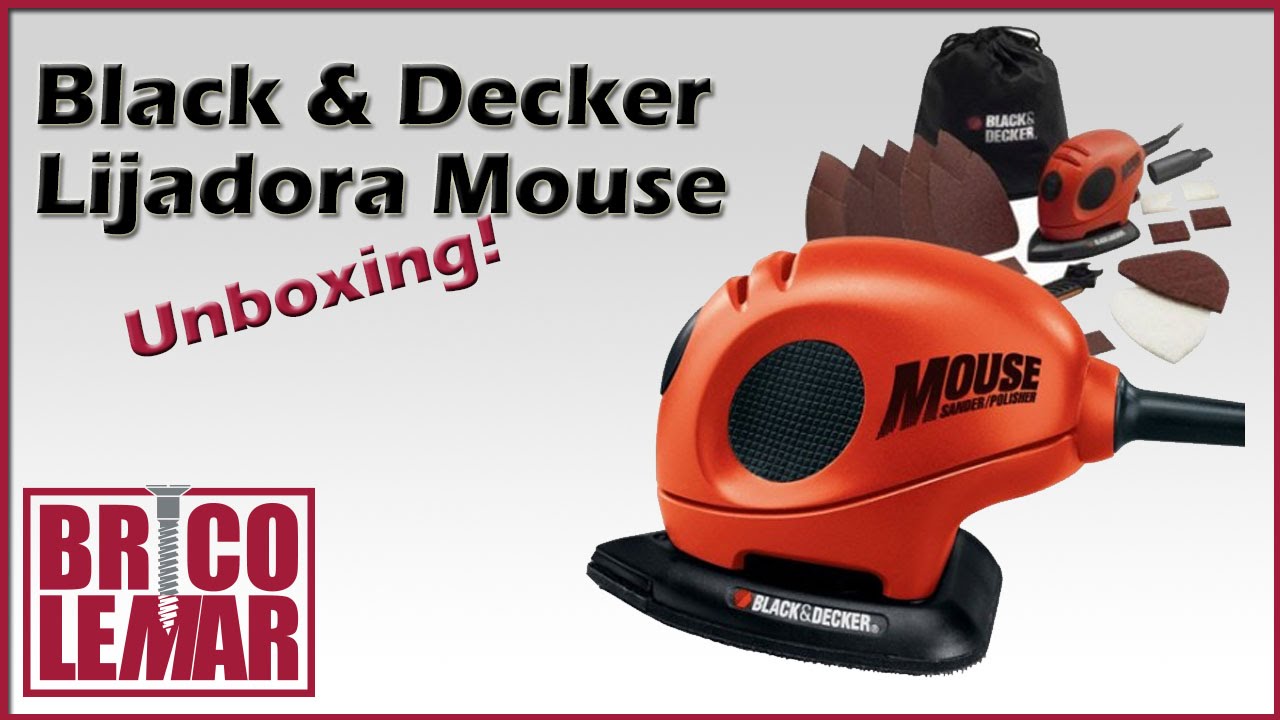 LIJADORA MOUSE BLACK&DECKER KA161BC 55W - Montevirgen S.L.