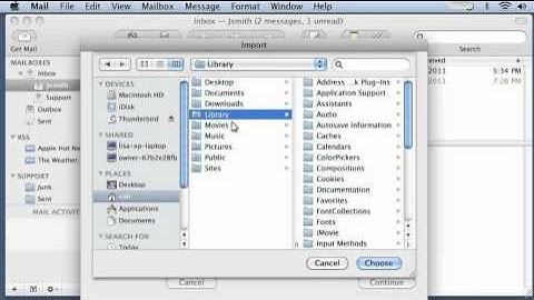 Hosting Tutorials - Mac Mail - How to import data from other email clients