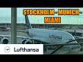 Stockholm - Munich - Miami | LUFTHANSA | Airbus A380 & A320 | Flight Report (#51)