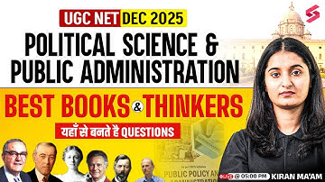 UGC NET Dec 2025 Books | UGC NET Public Administration & Political Science Books & Authors by Kiran