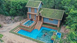 [ Full Video ] Building Jungle Villa and Swimming Pool With Décor Private Living Room by Primitive Survival Tool 510,458 views 7 months ago 27 minutes