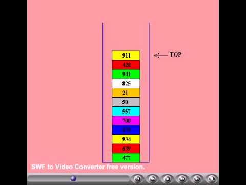 stack: An animation which demonstrates operations on stacks - YouTube