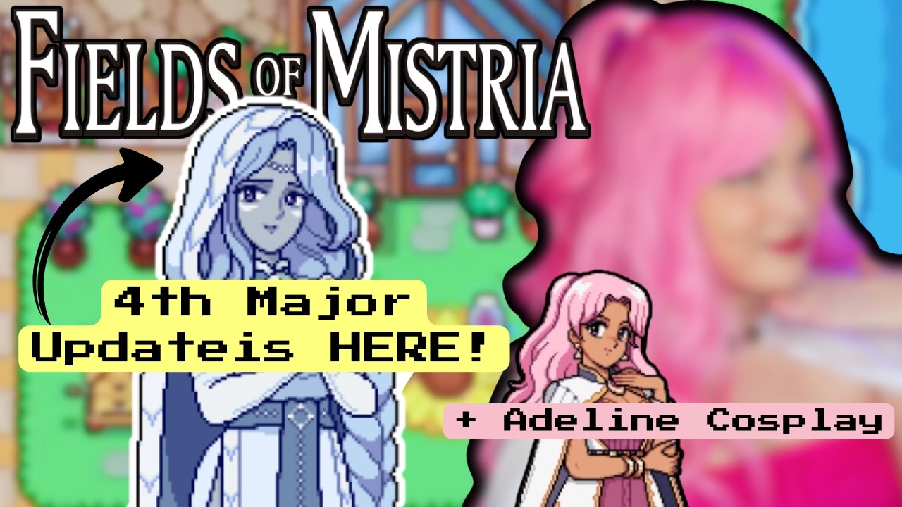 ⛏️ FIRST REACTION to Fields of Mistria's 4th Major Update! + Adeline Cosplay!