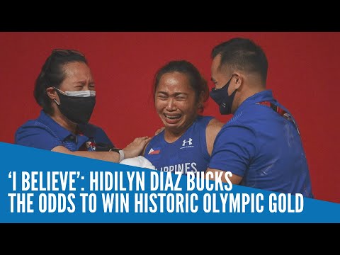 ‘I believe’: Hidilyn Diaz bucks the odds to win historic Olympic gold