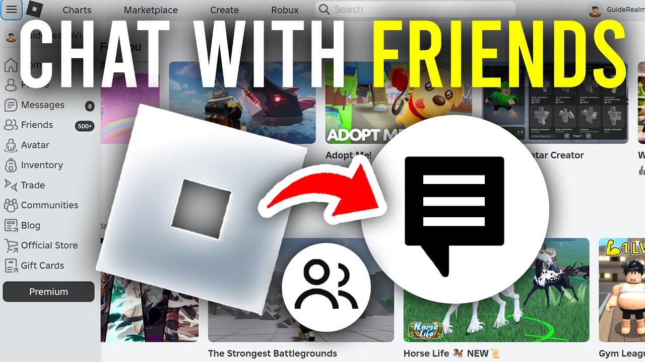 How To Chat With Friends On Roblox - Full Guide - YouTube