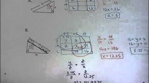 Unit 7 Review: Right Triangles and Trigonometry