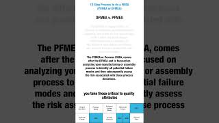 DFMEA vs PFMEA