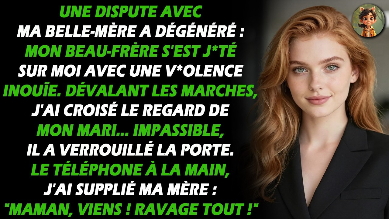 Après m'être disputée avec ma belle-mère, mon beau-frère m'a b*ttue sauvagement. Alors que je...