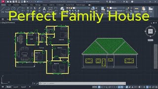 How to Complete Front Elevation Design in AutoCAD (Rear Elevation Step)