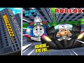 MOBIL BATMAN JALAN DI TEMBOK!!! KERETA THOMAS VS MOBIL BATMAN 2099 DI ROBLOX!!!