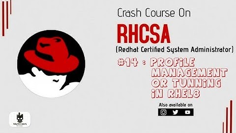 tunning in linux  | tuned-adm command | RHCSA Certification Exam #14 | #techyrators
