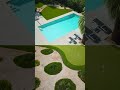 Luxury Pool &amp; Outdoor Living Transformation | Teserra Drone Tour #pooldesign #backyard #luxury