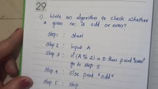 odd or even algorithm and flowchart