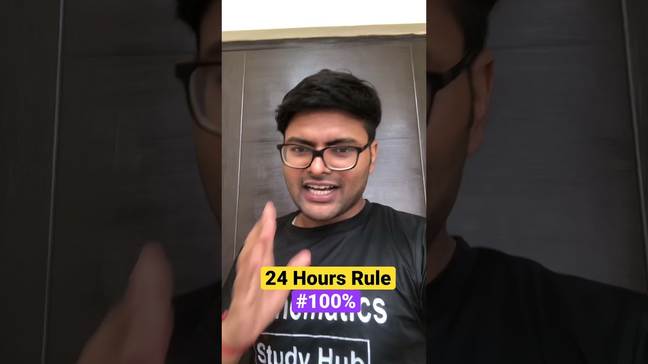 24 Hours Rule | #Shorts - YouTube