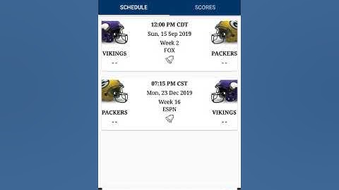 NFL Schedule & Score Android application
