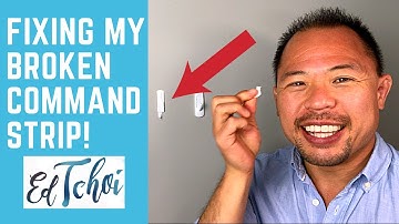 How to remove a BROKEN Command Strip | Ed Tchoi
