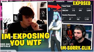 Information CLIX FREAKS OUT After SYPHERPK Scams Him WHILE EXPOSING EARNINGS Of Players He KILLED in RANKED! Guide