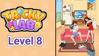 Tricky Lab: Twist Your Mind! Level 8 gameplay walkthrough solution