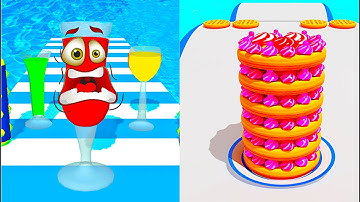 Fun Juice Run 3d Vs Pancake Rush 😛🤗😘 Satisfying Asmr All New Max Updatetop Tiktok Gameplay BT3819