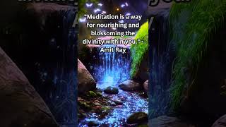 Meditation Is A Way For Nourishing The Soul #quotes #relaxingmusic