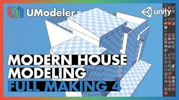 Modern House 4/11 - UModeler Full Making Video