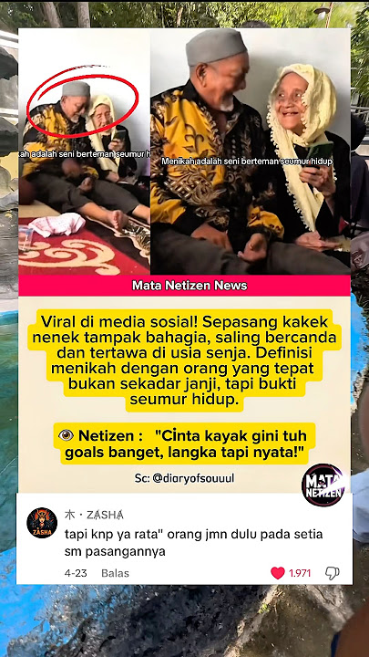 Viral! Sepasang Kakek-Nenek Buktikan Cinta Bisa Sampai Tua #shortvideo