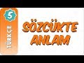 SÖZCÜKTE ANLAM - YouTube