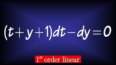 first order linear differential equation, 2.3#11