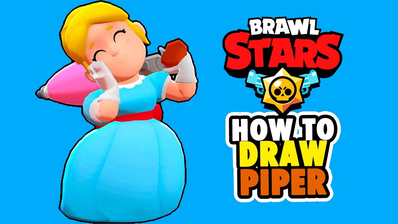 Como Desenhar Brawl Stars Piper How To Draw Brawl Stars Youtube - como desenhar a paiper do brawl stars