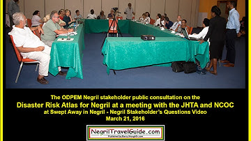 ODPEM Disaster Risk Atlas for Negril – Negril Stakeholder Questions