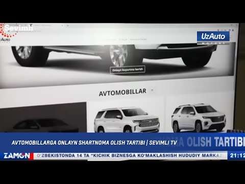 Chevrolet avtomobillari uchun shartnomani onlayn rasmiylashtirish tartibi