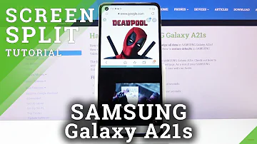 Como dividir a tela do celular A21s?