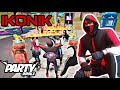 Fortnite | IKONIK Flexing & Emote Battling People In Party Royale 🔥