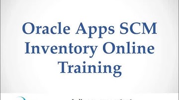 Oracle Apps SCM Inventory Online Training