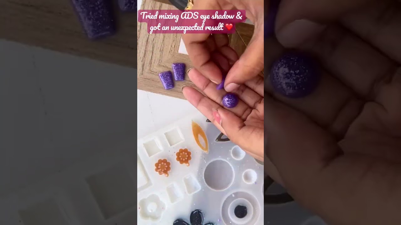 Unexpected result after adding eyeshadow in resin😃